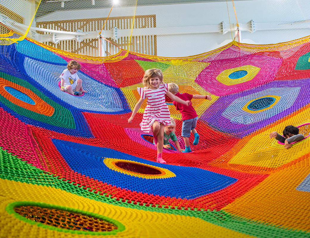 The region’s first ‘textile playground’ created by artist Toshiko Macadam at OliOli (courtesy OliOli)